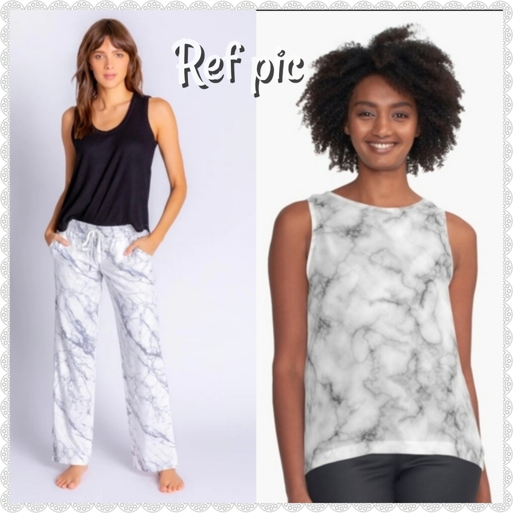 New marbled tie dye white grey soft luxurious Loungewear pyjama Set M